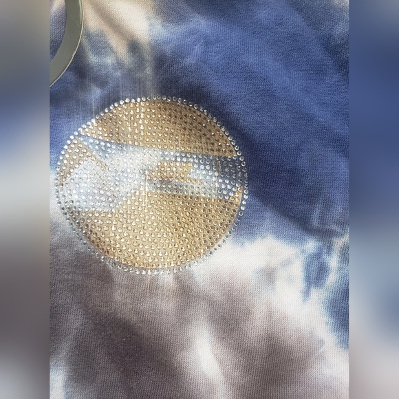 Politics Hoodie - Mikan Tie Dye Zip Up - Blue And Multi - MIKAN353 size XXL - Picture 7 of 10